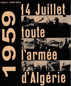 ALGER TOUTE L ARMEE D ALGERIE 14 07 1959